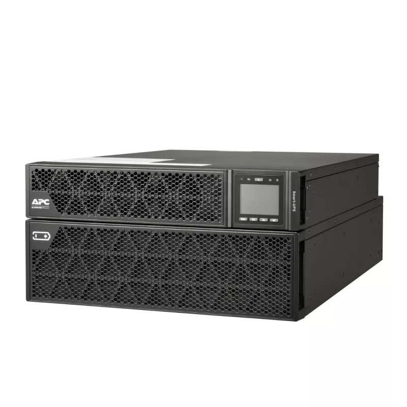 APC Smart-UPS On-Line, 8kVA/8kW, Rack/Tower, 230V, 2x IEC C13+1x IEC C19+Hard wire 3-wire (H+N+E) outlets, tīkls Card, W/O rail kit
