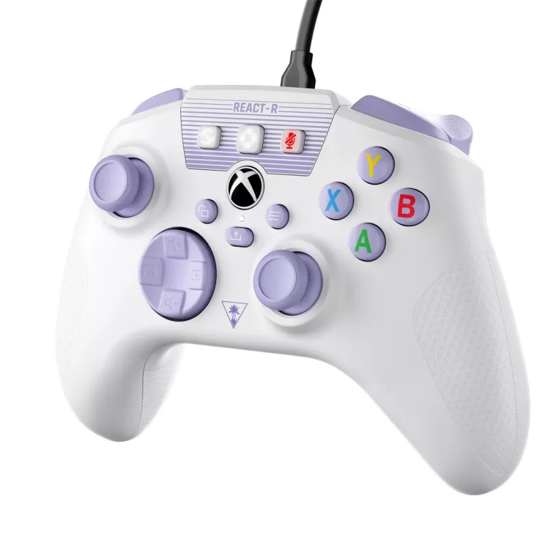 Turtle Beach REACT-R violeta, balta USB Gamepad PC, Xbox One, Xbox One S, Xbox One X, Xbox Series S, Xbox Series X