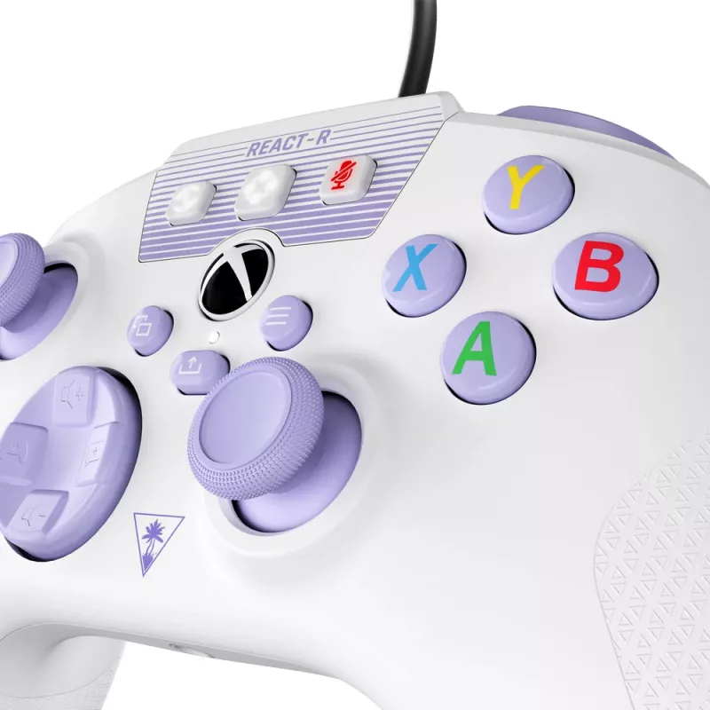 Turtle Beach REACT-R violeta, balta USB Gamepad PC, Xbox One, Xbox One S, Xbox One X, Xbox Series S, Xbox Series X