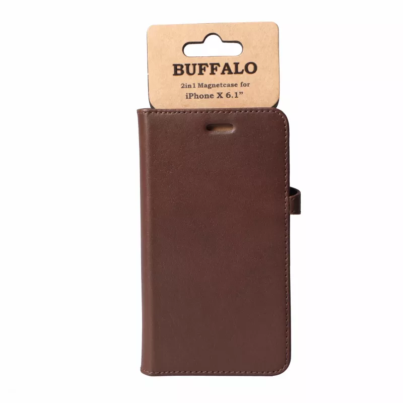 Buffalo 658562 mobilā tālruņa maciņš 15,5 cm (6,1 collas) Folio brūns