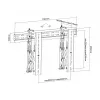 Video sienas stiprinājums Multibrackets M Public Push 40-70 collas melns