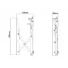 Video sienas stiprinājums Multibrackets M Public Push 40-70 collas melns