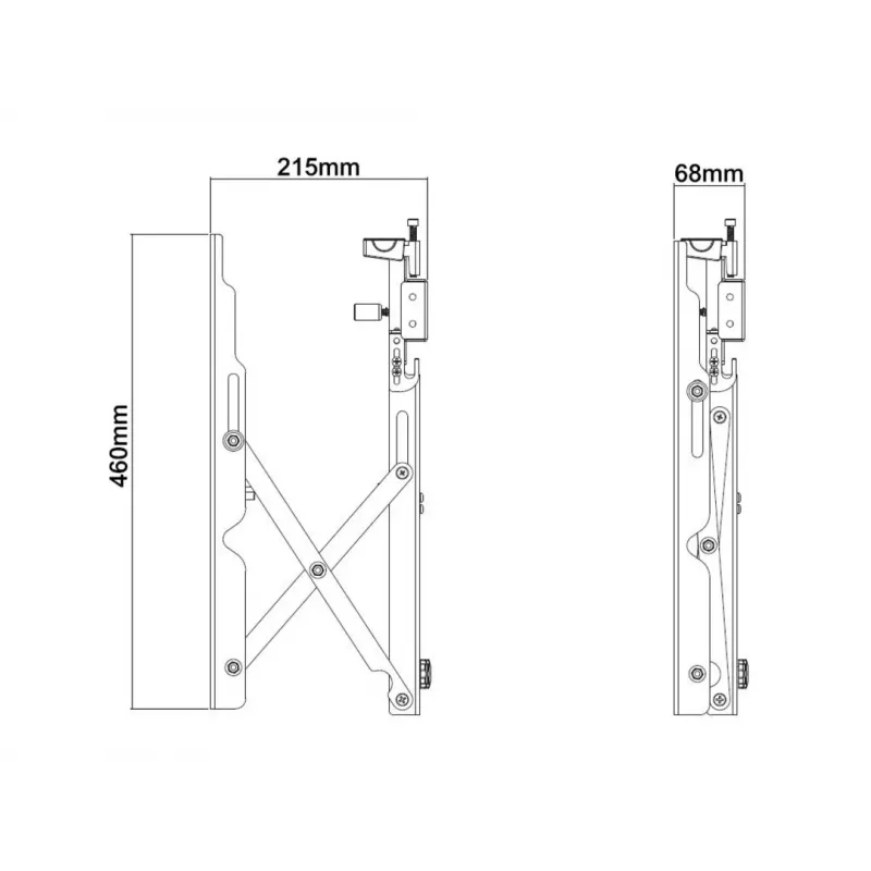 Video sienas stiprinājums Multibrackets M Public Push 40-70 collas melns