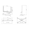 Galda statīvs Multibrackets M VESA Turn Melns Large MAX 600x400