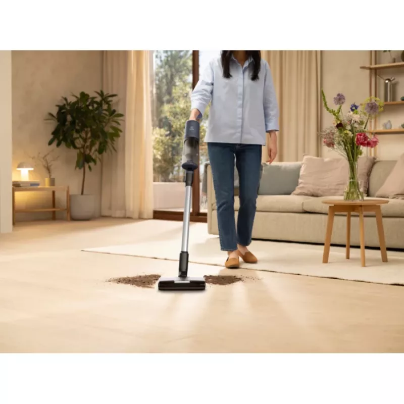Electrolux EP61H21WET 2-in-1 teleskopiskais putekļsūcējs Baterija Sausā Bez maisiņa 0.6 L 85 W Zils 2.5 Ah