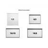 Multibrackets M 1:1 Manual Projection Screen 200x200, 112 inch balta Edition