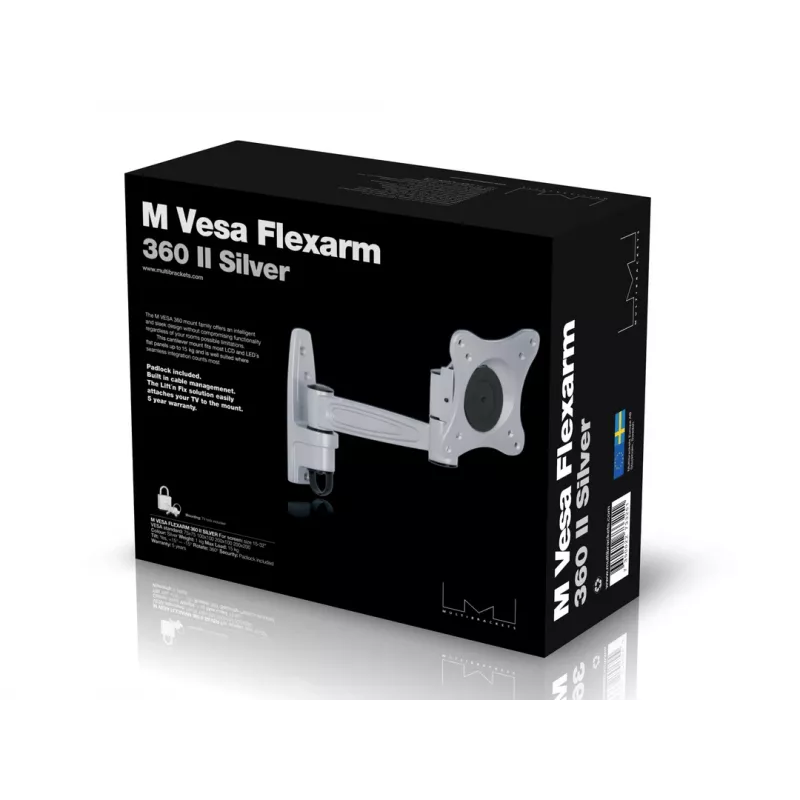 VESA stiprinājums Multibrackets M VESA Flexarm 360 II Sudraba 75 100 200