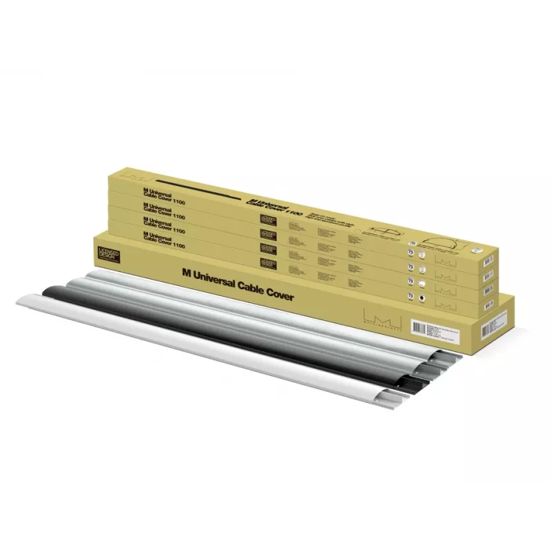 Multibrackets M vadu slēptuve SS melna, 75 mm platums - 1600 mm garums