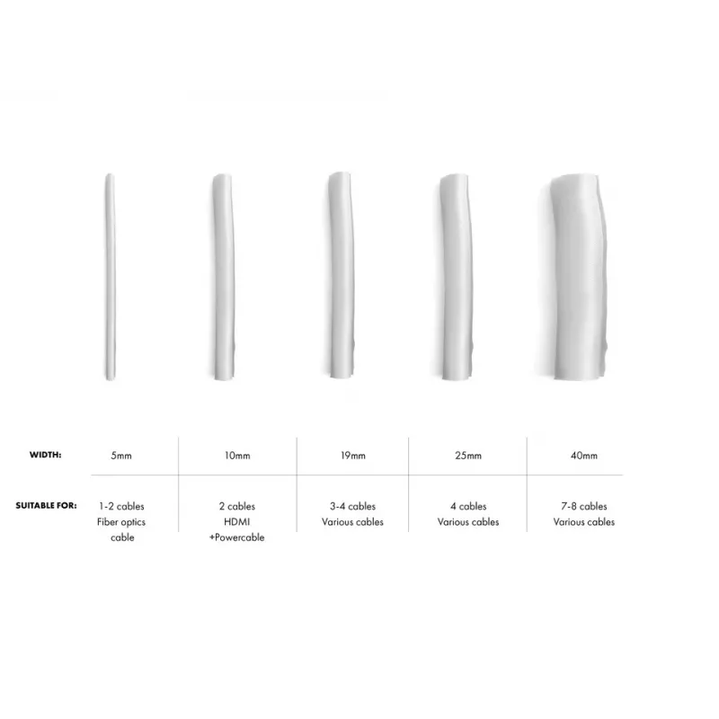 Kabeļu uzmava Multibrackets M Universal pašaptveroša 19 mm Sudraba 25 m, poliesters, -50–150°C