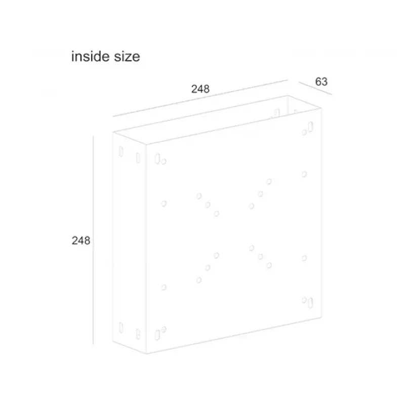 Monitora statīvā stiprināms centrālā procesora turētājs Multibrackets M PC Media Box/Digital Signage Box I