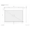 Multibrackets M 16:10 Manuālais projekcijas ekrāns 232,6x145,4, 108 collas