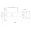 Pagriežamais sienas stiprinājums MULTIBRACKETS M Universal 180° — 26 collu–47 collu ekrāniem, VESA līdz 400x400, maks. 25 kg, melns