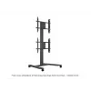 Viena ekrāna publiskā displeja statīvs MULTIBRACKETS M – melns, atbalsta līdz 60 kg, VESA 200x200–800x400