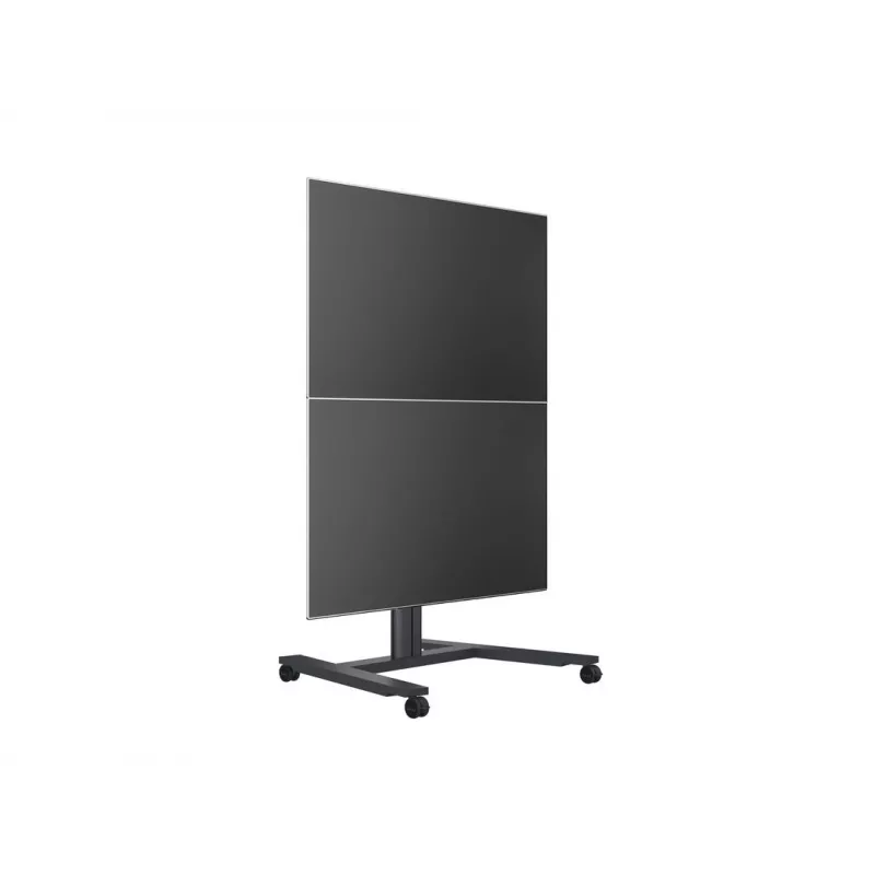 Viena ekrāna publiskā displeja statīvs MULTIBRACKETS M – melns, atbalsta līdz 60 kg, VESA 200x200–800x400