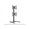 Viena ekrāna publiskā displeja statīvs MULTIBRACKETS M – melns, atbalsta līdz 60 kg, VESA 200x200–800x400