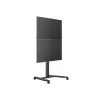 Viena ekrāna publiskā displeja statīvs MULTIBRACKETS M – melns, atbalsta līdz 60 kg, VESA 200x200–800x400