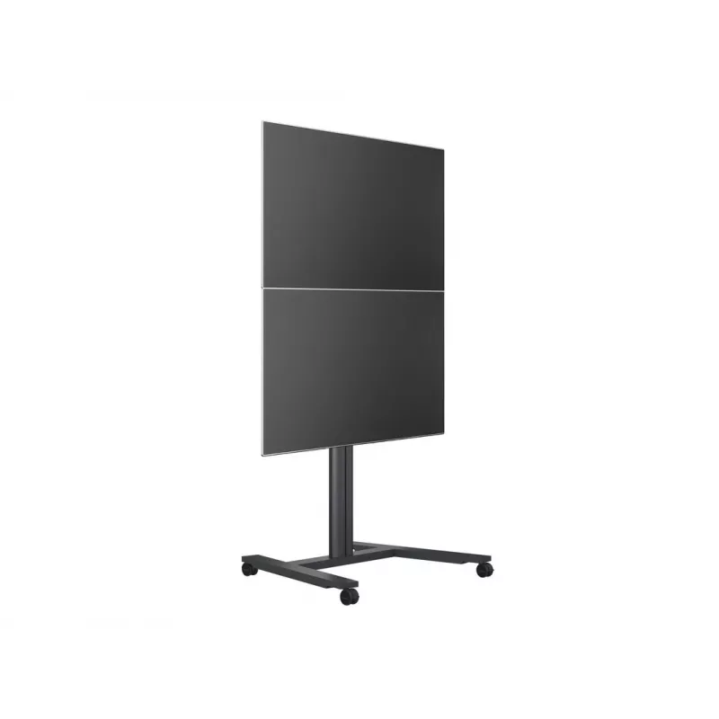 Viena ekrāna publiskā displeja statīvs MULTIBRACKETS M – melns, atbalsta līdz 60 kg, VESA 200x200–800x400