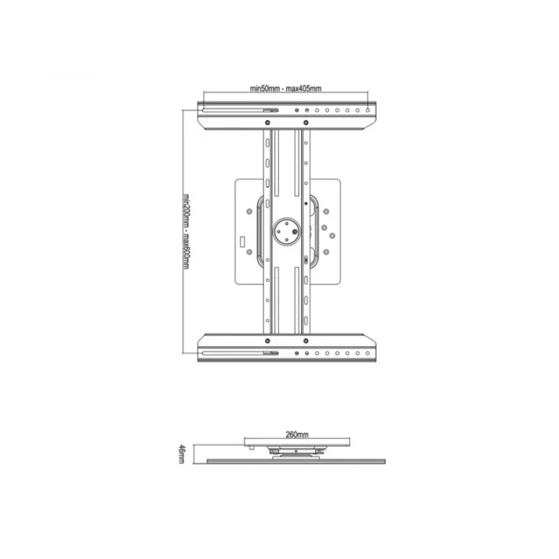 Multibrackets M Universal Digital Signage Wallmount melns