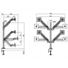 Multibrackets M VESA Gas Lift Arm Quad Melns 40 kg 15-32 collas