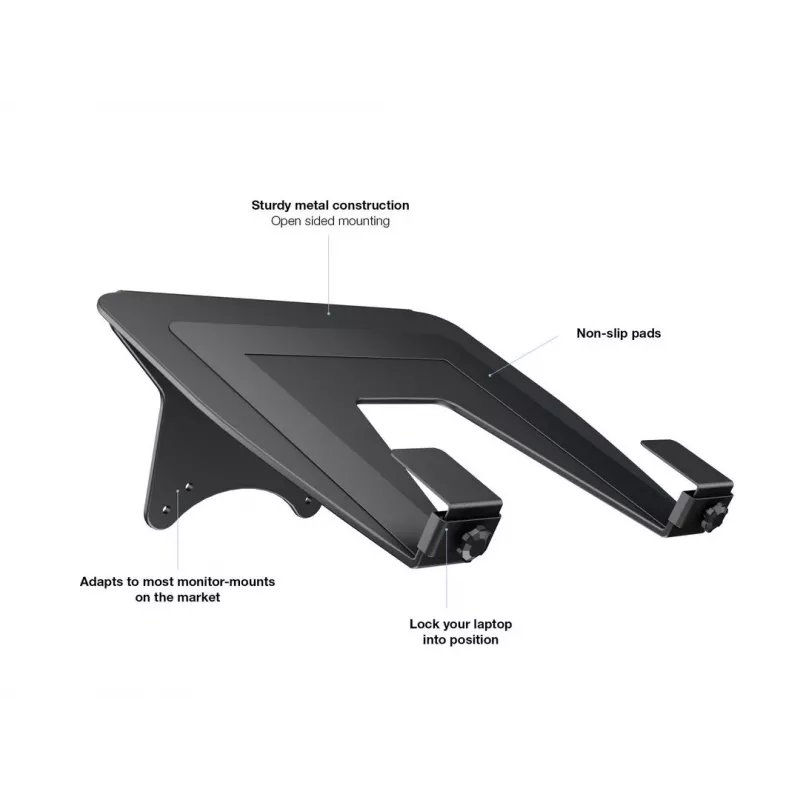 Portatīvā datora statīvs Multibrackets M Laptop Holder Gas Lift Arm melnā krāsā
