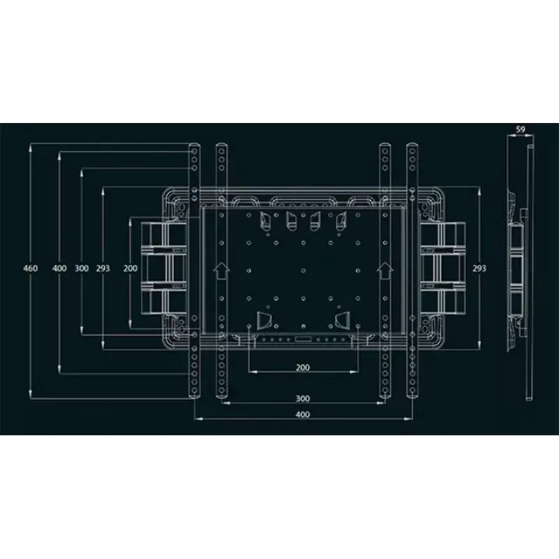 Multibrackets M VESA Super plāns Tilt & Turn Plus HD stiprinājuma kronšteins