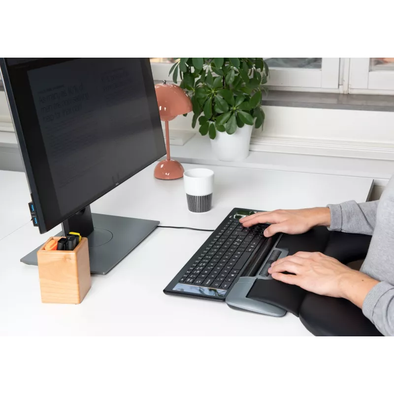Mousetrapper Delta pelei pelēka paplašināta USB-A, USB Type-A, 4000 DPI, melna, pelēka