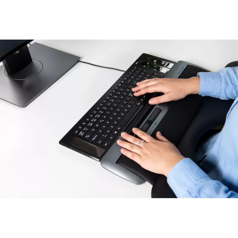 Mousetrapper Delta pelei pelēka paplašināta USB-A, USB Type-A, 4000 DPI, melna, pelēka