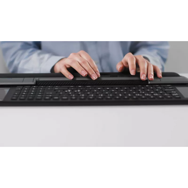 Mousetrapper Delta pelei pelēka paplašināta USB-A, USB Type-A, 4000 DPI, melna, pelēka