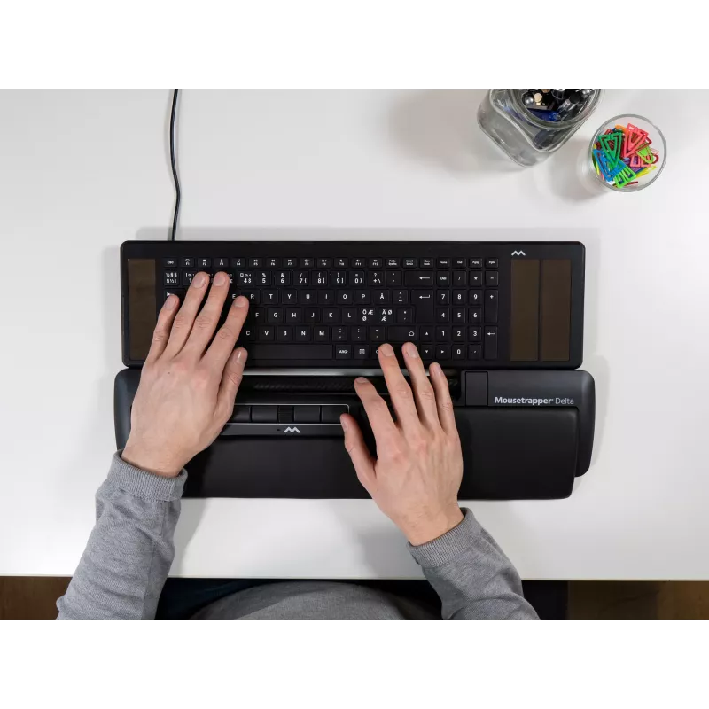 Pele Mousetrapper Delta Pele Melna Pagarināta USB-A