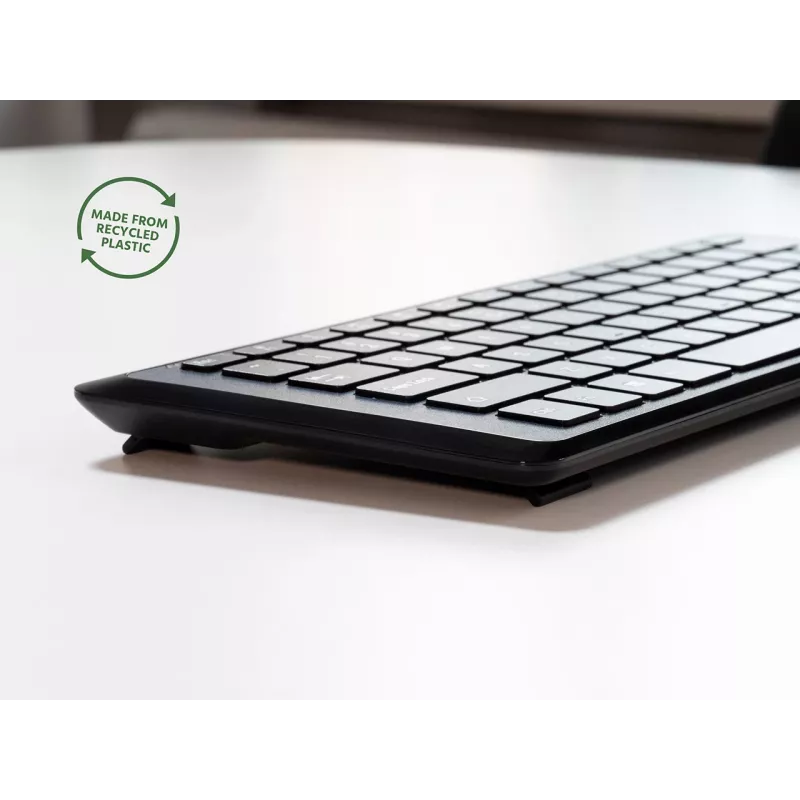 Mousetrapper Type Mini tastatūra QWERTY US USB-C, Mini, vadu, USB, QWERTY, melna