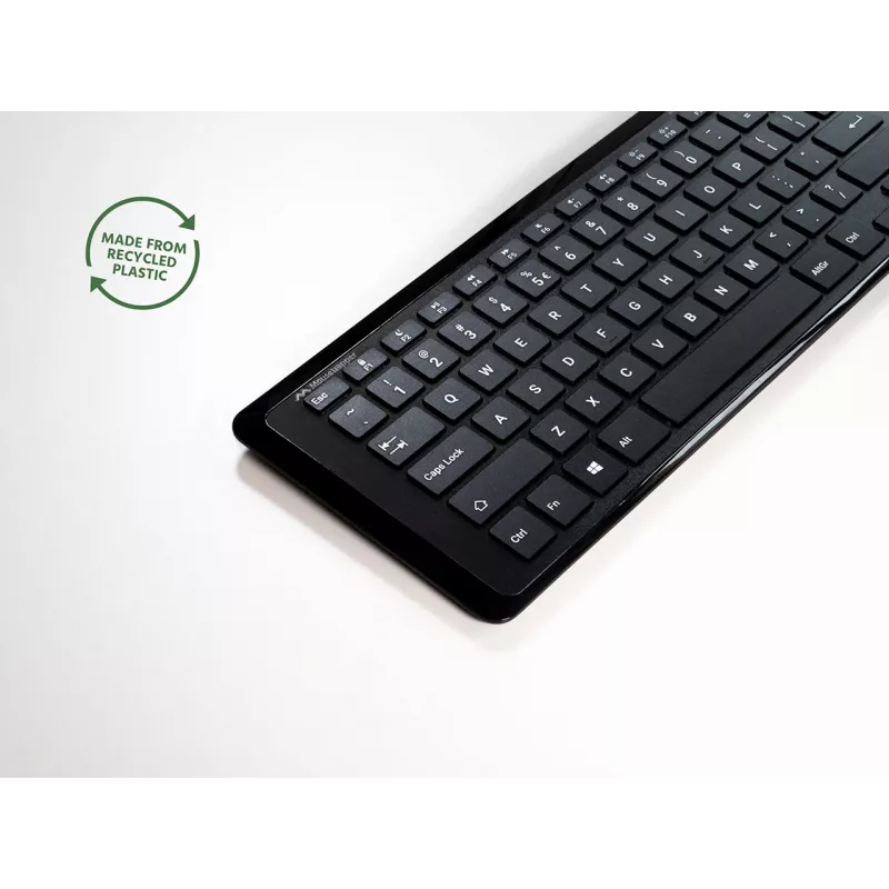 Mousetrapper Type Mini tastatūra QWERTY US USB-C, Mini, vadu, USB, QWERTY, melna