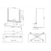Galda statīvs Multibrackets M VESA Tablestand Turn melns vidējs MAX 400x400