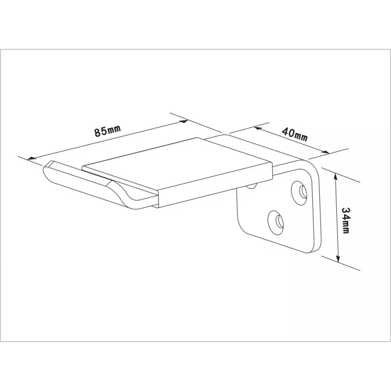 Austiņu turētājs Multibrackets M Headset Holder Wall Melns