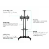 Plaukts Multibrackets M Public Floorstand Shelf Basic 150 Melns Plastmasa Tērauds