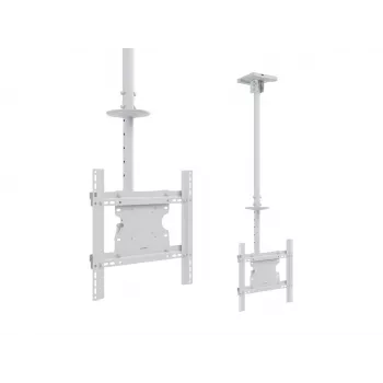 Multibrackets M Public Ceilingmount Medium Single balta 3000 Maks. svars 30 kg Min. ekrāns 32 collas Maks. ekrāns 55 collas