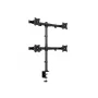 Multibrackets M Deskmount Basic Quad, skava/caururbums, 32 kg, 38,1 cm (15″), 68,6 cm (27″), 100 x 100 mm, melns
