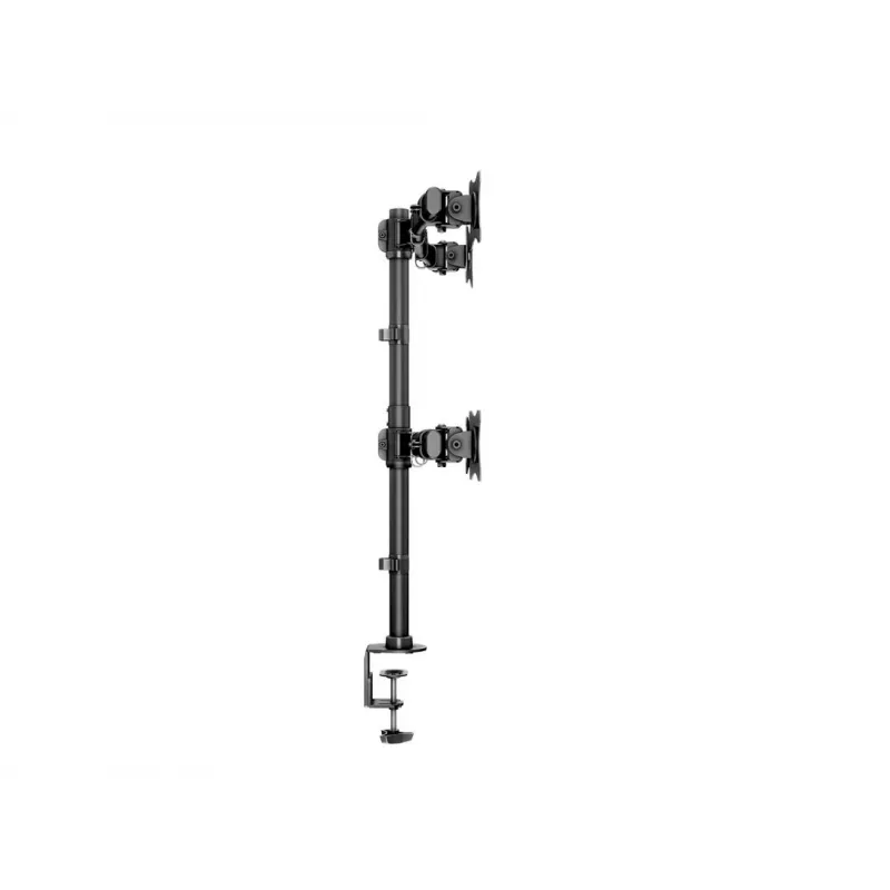 Multibrackets M Deskmount Basic Quad, skava/caururbums, 32 kg, 38,1 cm (15″), 68,6 cm (27″), 100 x 100 mm, melns