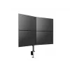 Multibrackets M Deskmount Basic Quad, skava/caururbums, 32 kg, 38,1 cm (15″), 68,6 cm (27″), 100 x 100 mm, melns