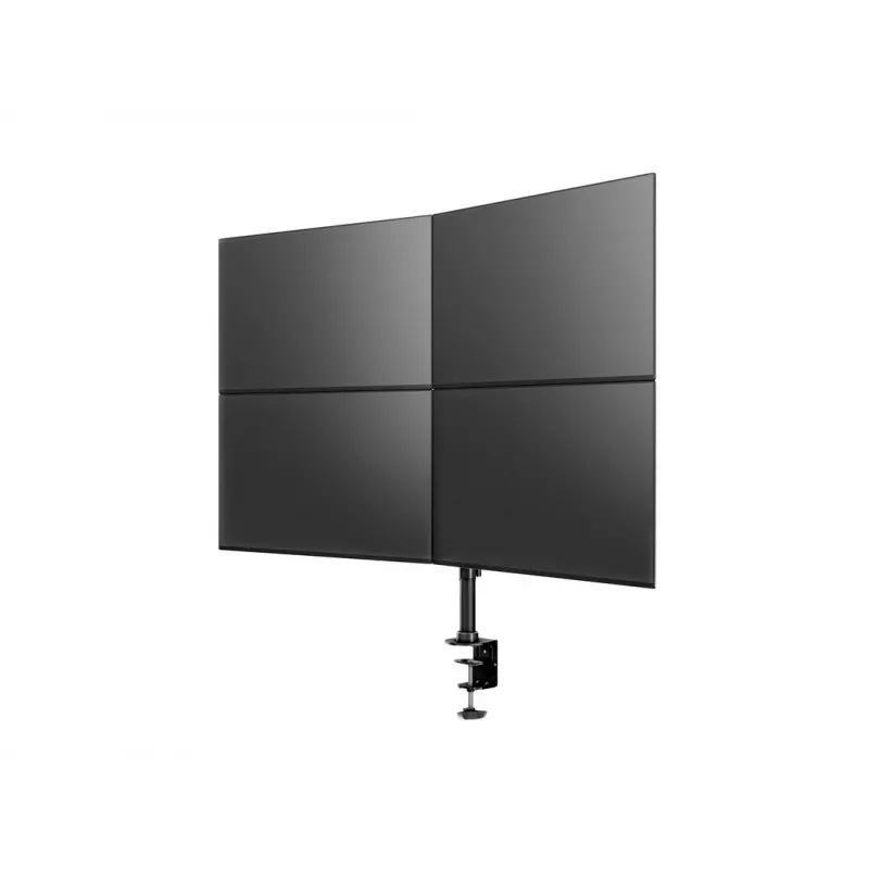 Multibrackets M Deskmount Basic Quad, skava/caururbums, 32 kg, 38,1 cm (15″), 68,6 cm (27″), 100 x 100 mm, melns