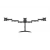 Monitora galda statīvs MULTIBRACKETS M Deskstand Basic Triple — 3 virzienu, VESA 75x75–100x100, balsta līdz 24 kg, 15 collu–27 collu ekrāniem, melns