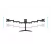 Monitora galda statīvs MULTIBRACKETS M Deskstand Basic Triple — 3 virzienu, VESA 75x75–100x100, balsta līdz 24 kg, 15 collu–27 collu ekrāniem, melns
