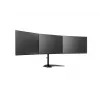 Monitora galda statīvs MULTIBRACKETS M Deskstand Basic Triple — 3 virzienu, VESA 75x75–100x100, balsta līdz 24 kg, 15 collu–27 collu ekrāniem, melns