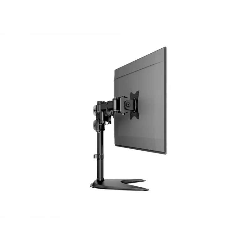 Monitora galda statīvs MULTIBRACKETS M Deskstand Basic Triple — 3 virzienu, VESA 75x75–100x100, balsta līdz 24 kg, 15 collu–27 collu ekrāniem, melns