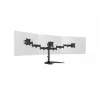 Monitora galda statīvs MULTIBRACKETS M Deskstand Basic Triple — 3 virzienu, VESA 75x75–100x100, balsta līdz 24 kg, 15 collu–27 collu ekrāniem, melns