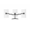 Monitora galda statīvs MULTIBRACKETS M Deskstand Basic Triple — 3 virzienu, VESA 75x75–100x100, balsta līdz 24 kg, 15 collu–27 collu ekrāniem, melns