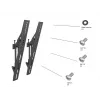 Plakanā paneļa stiprinājuma svira MULTIBRACKETS M Pro Series Tilt Arms 400mm, melna, alumīnijs/tērauds, 2 gab.