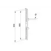 Plakanā paneļa stiprinājuma svira Multibrackets M Pro Series Fixed Arms 600 mm, tērauds, melna, 2 gab. iepakojumā