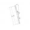 Plakanā paneļa stiprinājuma svira MULTIBRACKETS M Pro Series Tilt Arms 600 mm, tērauds, melna, 2 gab.