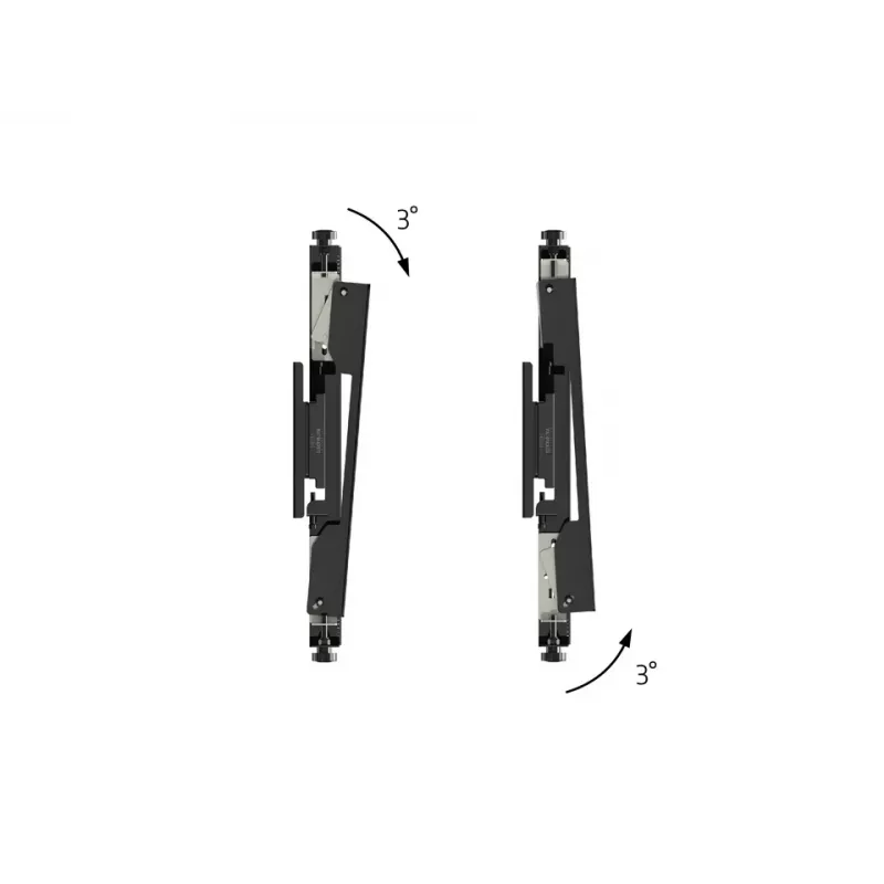 Plakanā paneļa stiprinājuma svira Multibrackets M Pro Series Micro-Adjustable Arms 400mm melna tērauda
