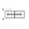 Plakanā paneļa stiprinājuma svira Multibrackets M Pro Series Micro-Adjustable Arms 400mm melna tērauda